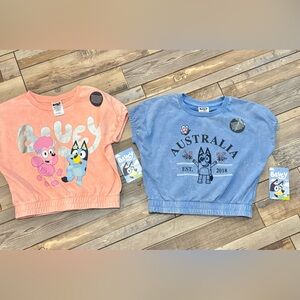 NWT Bluey lot of two shirts size 6/6X